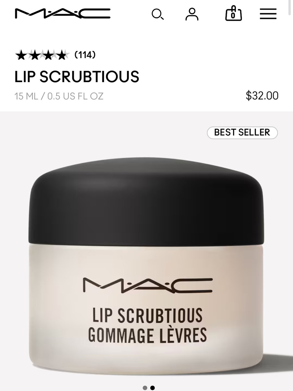 M.A.C LIP SCRUBTIOUS - Picture 2 of 2